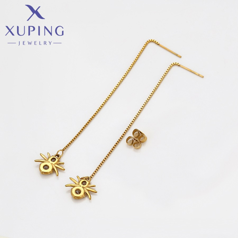 XUPING Серьги Сталь Высота 9.8см, Ширина 1.3см
