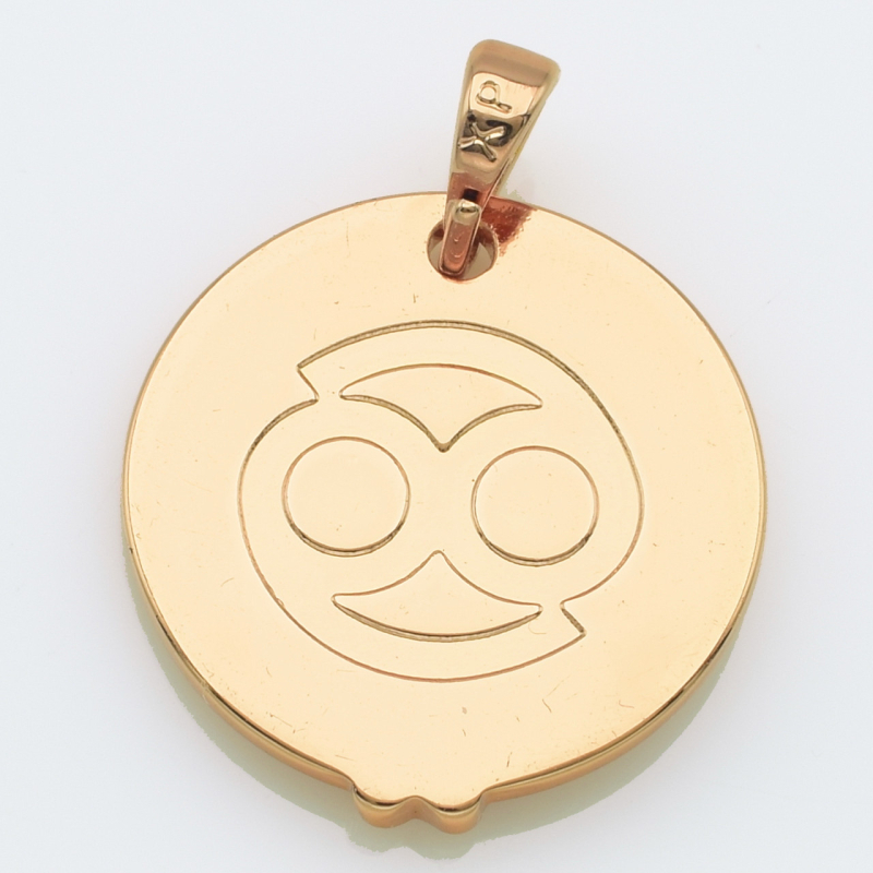 XUPING Кулон Позолота РВ Знак зодіаку Рак, Висота 2.4см, Ширина 1.8см