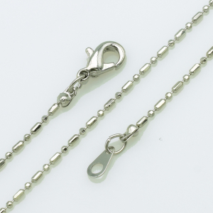 XUPING M&L Ланцюжок Родій\Сталь плетіння перлина, Довжина 45см, Ширина 0.15см