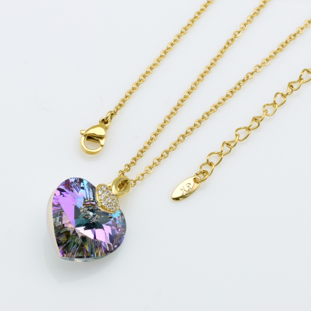 XUPING Кольє Позолота 18к Довжина 40+5см, Ширина 0.2см, Кулон Swarovski Висота 2.4см, Ширина 1.8см