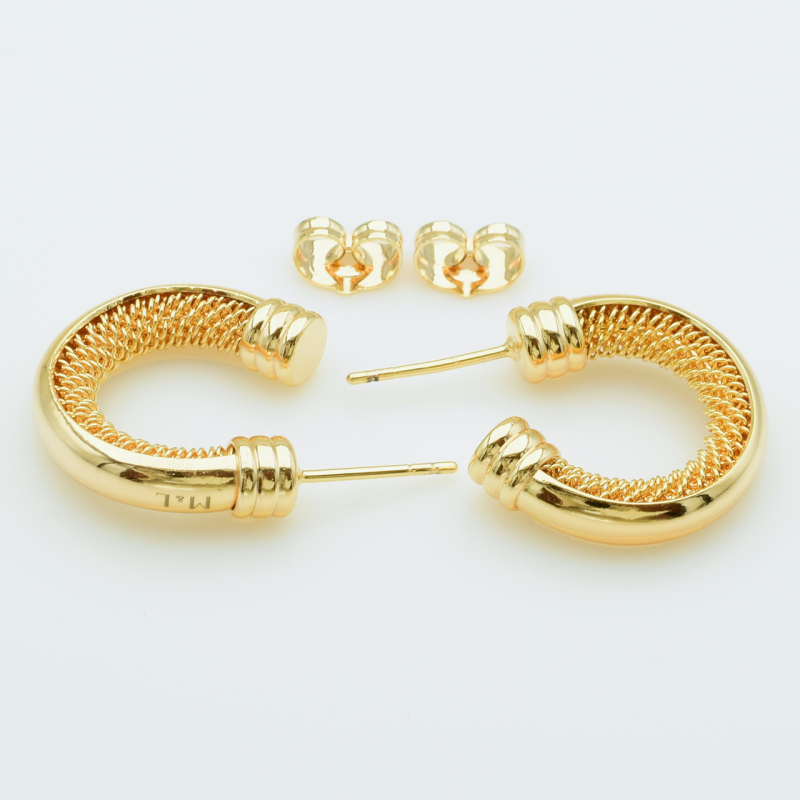 XUPING M&L Сережки Позолота 18к Висота 2.2см, Ширина 0.6см