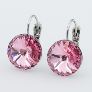 XUPING Сережки Родій камені Swarovski, Висота 1.9-2.2 см, Ширина 1.2 см