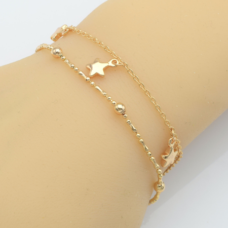 XUPING M&L Браслет Позолота 18к Довжина 17.5+3см, Ширина 1.5см