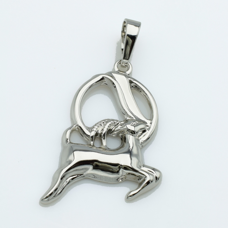 XUPING Кулон Родий Знак Зодиака Козерог Высота 3.9см, Ширина 2.3см