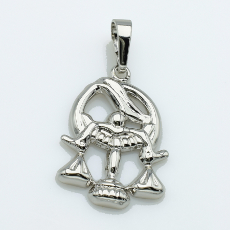 XUPING Кулон Родій Знак Зодіаку Терези Висота 3.5см, Ширина 1.9см