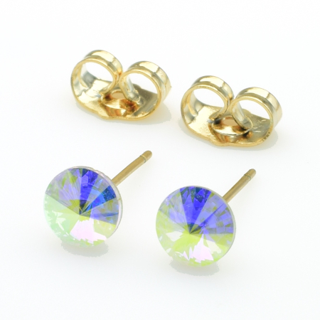 XUPING Серьги Позолота 18к Камни Swarovski Высота 0.6см, Ширина 0.6см