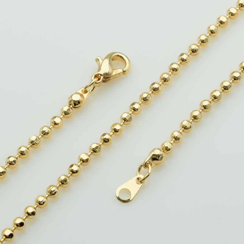 XUPING M&L Цепочка Позолота 18к плетение шарики, Длина 45см, Ширина 0.25см