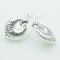 XUPING Серьги Родий Высота 2.7см, Ширина 2.1см