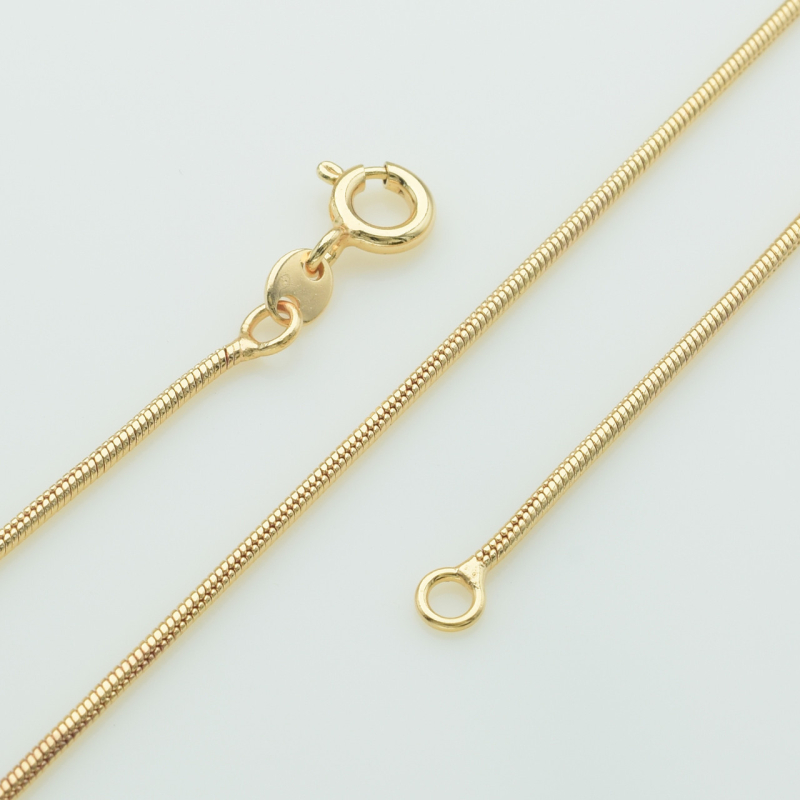 XUPING M&L Цепочка Позолота 18к плетение ювелирный шнур,  Длина 60см, Ширина 0.15см