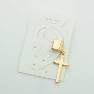 XUPING Серьга Каффа Позолота 18к Высота 4см, Ширина 1.5см