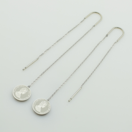 XUPING Сережки Сталь Висота ≈8.3см, Ширина 1см