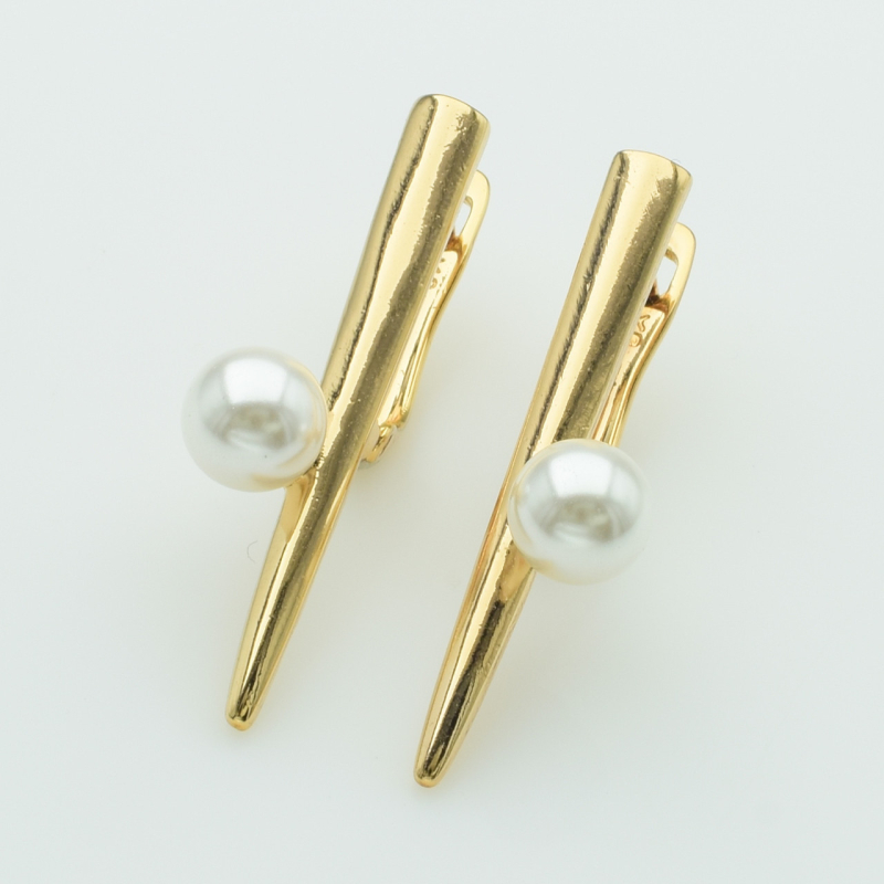 XUPING Серьги Позолота 18к с жемчугом Высота 2.9см, Ширина 0.8см