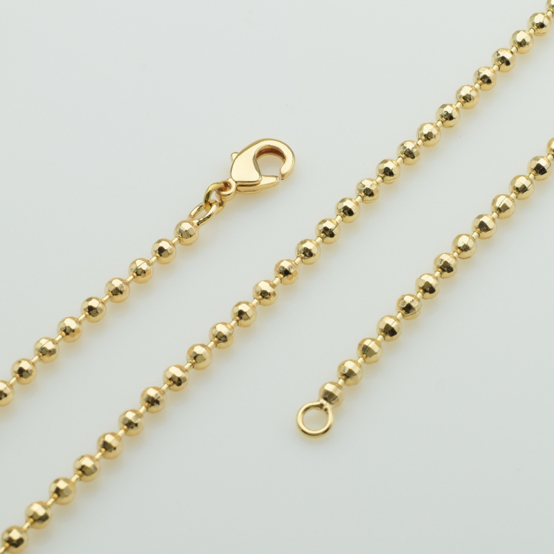 XUPING M&L Цепочка Позолота 18к плетение шарики, Длина 60см, Ширина 0.25см