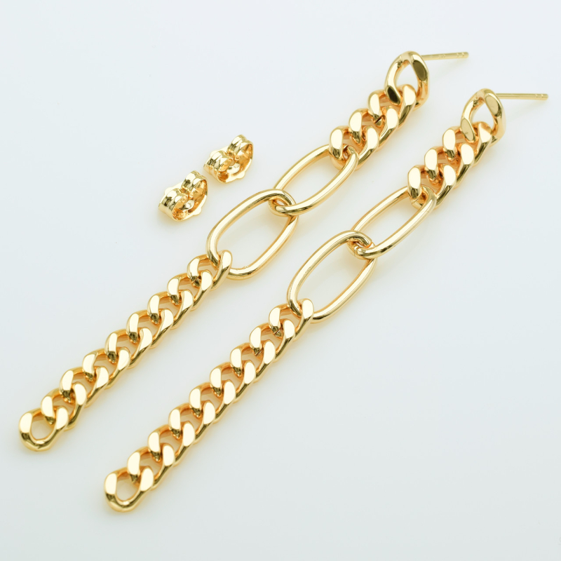 XUPING M&L Сережки Позолота 18к Висота 8.7см, Ширина 0.9см
