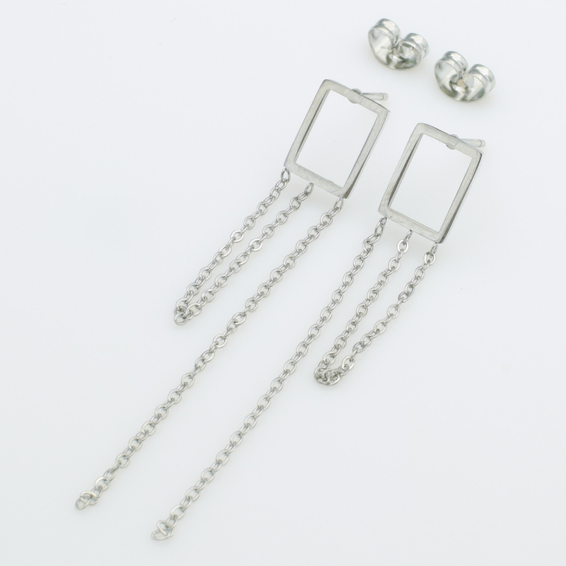 XUPING Сережки Сталь Висота 5.5см, Ширина 0.8см